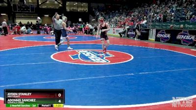 3A-106 lbs Semifinal - Ayden Stanley, Pike County vs Adonnis Sanchez, Coahulla Creek