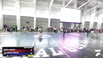 136 lbs Quarterfinal - Sarai Cortez, CA vs Kaydence Gortat, UT