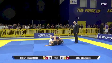 Molly Anna Rogers vs Brittany Erika Bickhart 2025 Pan IBJJF Jiu-Jitsu No-Gi Championship