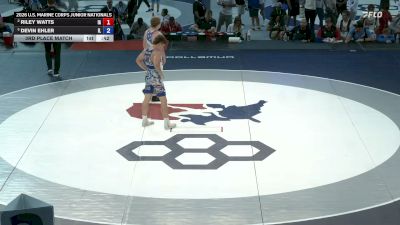 144 lbs 3rd Place Match - Riley Watts, Iowa vs Devin Ehler, Illinois