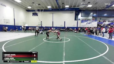 125 lbs Cons. Round 3 - Chris Kish, Carthage College vs Grant Madl, UW-LaCrosse