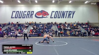 157 lbs Champ. Round 2 - Zakin Bolander, Treasure Valley Community College vs Tomas Jacobo, Simpson (Calif.)