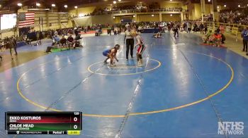 120 lbs Quarterfinal - Ekko Kosturos, Reno vs Chloe Mead, Bishop Gorman