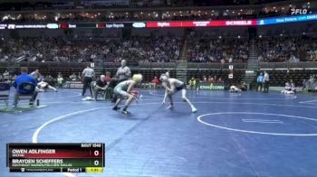 1A-126 lbs Cons. Round 5 - Owen Adlfinger, Wilton vs Brayden Scheffers, Southeast Warren/Melcher-Dallas