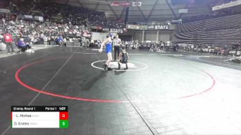 2A 106 lbs Champ. Round 1 - Liam McKee, Hockinson vs Owen Ensley, Sedro-Woolley