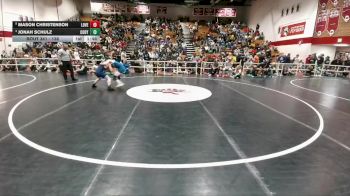 138 lbs Quarterfinal - Mason Christenson, Lovell vs Jonah Schulz, Cody