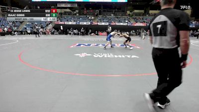 125 lbs Cons. Round 2 - Isaac Gibbs, Doane vs 12 Jesse Lewis, Wayland Baptist
