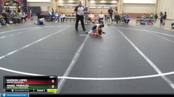 72-76 lbs Round 2 - Hudson Lopes, Garage Grapplers vs Angel Morales, Grind House Wrestling