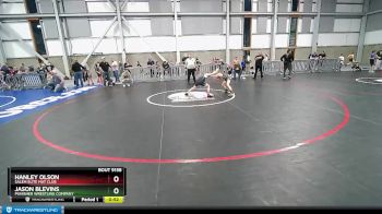 63 lbs Cons. Round 2 - Hanley Olson, Salem Elite Mat Club vs Jason Blevins, Punisher Wrestling Company