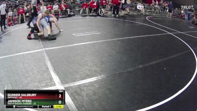 160 lbs Round 5 (6 Team) - Gunner Salsbury, Kentucky vs Jamison Myers, South Dakota Thunder