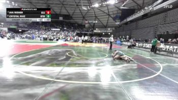 Girls 3A 145 lbs Champ. Round 2 - Crystal Ruiz, Mount Vernon (Girls) vs Ava Risner, Kelso (Girls)