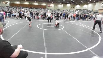 90 lbs Consi Of 4 - Kameron Bowen, Nestucca Valley WC vs Weston Shamhart, 1 On 1 Fight Academy