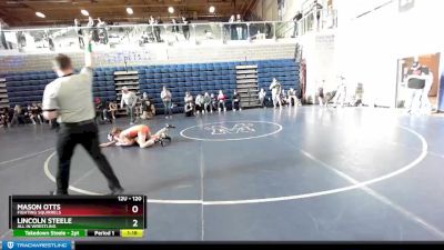 120 lbs Round 4 - Lincoln Steele, All In Wrestling vs Mason Otts, Fighting Squirrels