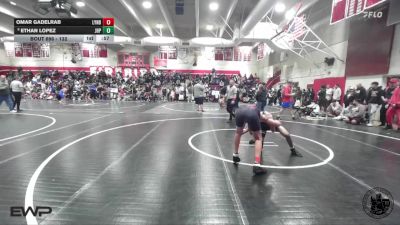 132 lbs Cons. Round 3 - Ethan Lopez, John H Pitman vs Omar Gadelrab, Lynbrook