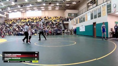 106 lbs Cons. Round 2 - Tucker Chapman, SPRINGFIELD(Akron) vs Mason Massouh, REVERE