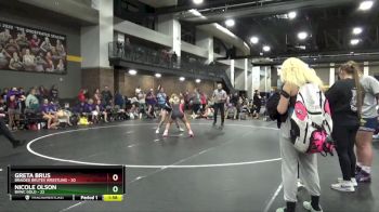 155 lbs Round 6 (16 Team) - Greta Brus, Braided Brutes Wrestling vs Nicole Olson, BVWC Gold