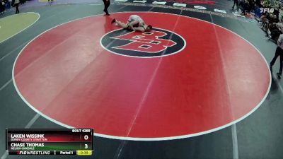 Cons. Round 2 - Chase Thomas, Neligh-Oakdale vs Laken Wissink, Dundy County Stratton