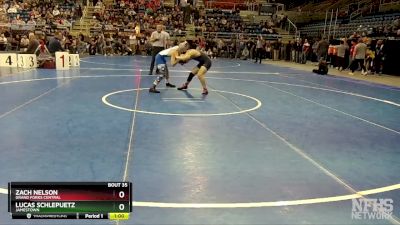 133 lbs Champ. Round 1 - Lucas Schlepuetz, Jamestown vs Zach Nelson, Grand Forks Central