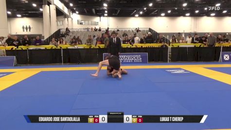 Lukas T Cherep vs Eduardo Jose Santaolalla 2025 World IBJJF Jiu-Jitsu No-Gi Championship