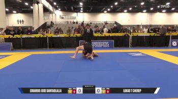Lukas T Cherep vs Eduardo Jose Santaolalla 2025 World IBJJF Jiu-Jitsu No-Gi Championship
