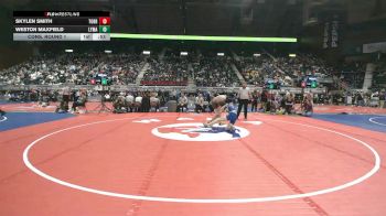 3A-126 lbs Cons. Round 1 - Weston Maxfield, Lyman vs Skylen Smith, Torrington