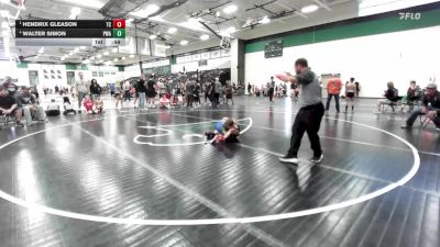 65 lbs Cons. Semi - Hendrix Gleason, Team Central vs Walter Simon, Purler Wrestling Academy