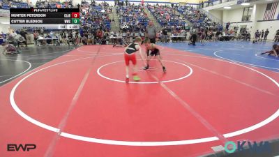 67 lbs Semifinal - Hunter Peterson, Claremore Wrestling Club vs Cutter Bledsoe, Woodland Wrestling Club