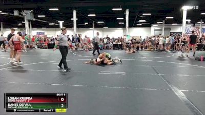 126 lbs Round 3 (4 Team) - Logan Krupka, Grease Monkey`s vs Dante DePaul, Orchard South WC