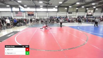 95 lbs Quarterfinal - Logan Vilt, Champions United WC vs Cohen Spruce, Sunnyside WC