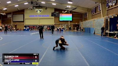 103 lbs Quarterfinal - Elizabeth Cox, Snow College vs Makayla Lopez, Ottawa AZ