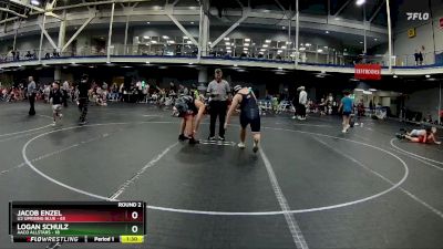 210 lbs Round 2 (8 Team) - Jacob Enzel, U2 Uprising Blue vs Logan Schulz, AACO Allstars