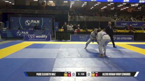 Alexis Neriah Viray Edwards vs Paige Elizabeth Maz 2026 Pan Jiu Jitsu IBJJF Championship