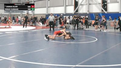 105 lbs Cons. Sub-quarters - Joshua Eller, Team Aggression Wrestling Club vs Josiah Clemans, FordDynastyWrestlingClub