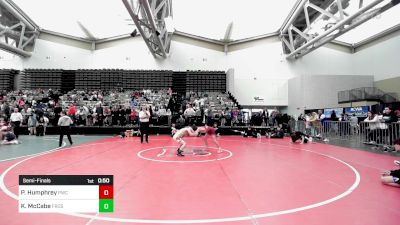 99-J lbs Semifinal - Parker Humphrey, PWC vs Kellan McCabe, Frost Gang