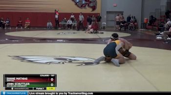 197 lbs Cons. Semi - Shane Mathias, Simpson vs John Schuttler, Graceland University