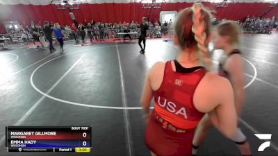 117 lbs Round 2 - Margaret Gillmore, Wisconsin vs Emma Hady, Wisconsin