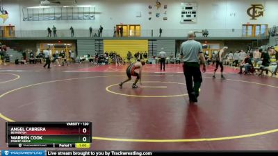 120 lbs Cons. Semi - Angel Cabrera, Beaverton vs Warren Cook, Forest Grove