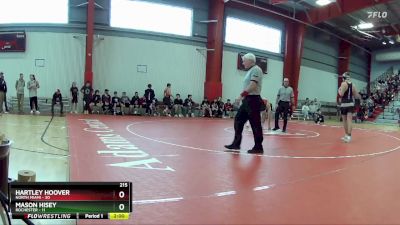 215 lbs Quarters & Wb (16 Team) - Hartley Hoover, North Miami vs Mason Hisey, Rochester