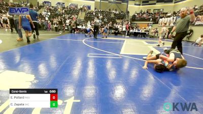 73 lbs Consolation - Easton Pollard, Piedmont vs Clementina Zapata, OKC Saints Wrestling