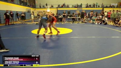 144 lbs 1st Place Match - Thunder Page, Kanza FS/GR Wrestling Club vs Vincent Rosas, Maize Wrestling Club