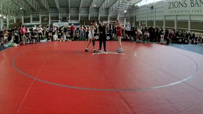 130 lbs Cons. Round 3 - Jaidyn Holdaway, Montana vs Bella Mendoza, Arizona