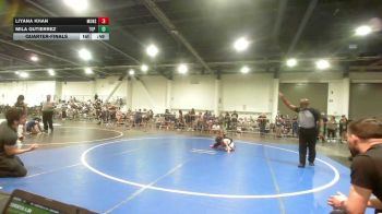 58 lbs Quarterfinal - Liyana Khan, Monster Garage vs Mila Gutierrez, Top Rank Hammers
