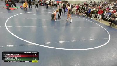 165 lbs Champ. Round 1 - Jaxon Miller, Ubasa Wrestling Academy vs Cooper Caskey, Arlington Wrestling Club