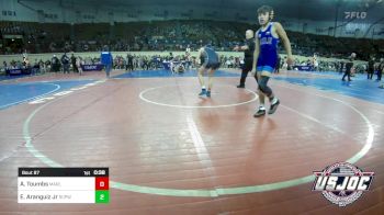 100 lbs Consi Of 8 #1 - Anderson Toumbs, Marlow Outlaws vs Esteban Aranguiz Jr, South Central Punisher Wrestling Club