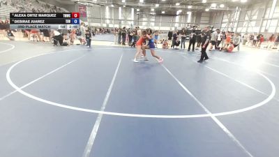 135 lbs 3rd Place Match - Alexa Ortiz Marquez, Thunder Mountain Wrestling Club vs Desirae Juarez, Team Elevate Wrestling