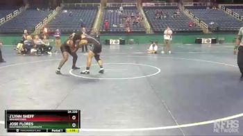 2A 220 lbs Semifinal - J`Lynn Sheff, Walkertown vs Jose Flores, Southwestern Randolph