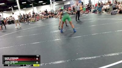 150 lbs Round 5 (6 Team) - John Shields, Pursuit WA vs Nate Sterner, Spear Mat Club