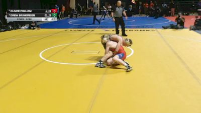 6A 120 lbs Cons. Semi - Oliver Pulliam, Allen vs Drew Brinkmeier, Keller