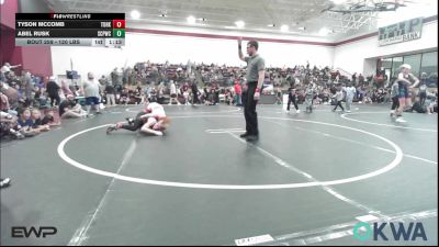 120 lbs Final - Tyson McComb, Team Of Hard Knox vs Abel Rusk, South Central Punisher Wrestling Club