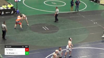 252 lbs Round Of 32 - Matthew Peace, Clearfield vs Dane Wheeler, Abington Heights